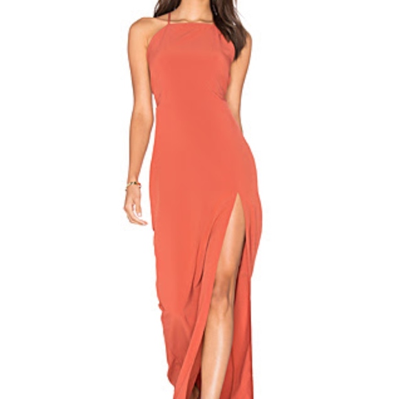 NWT REVOLVE High Neck Open Back Maxi Dress - Picture 1 of 6